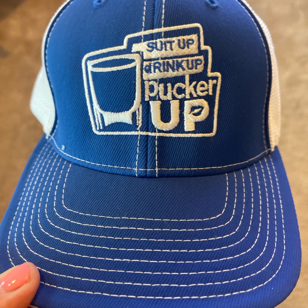 New Blue and White Hat